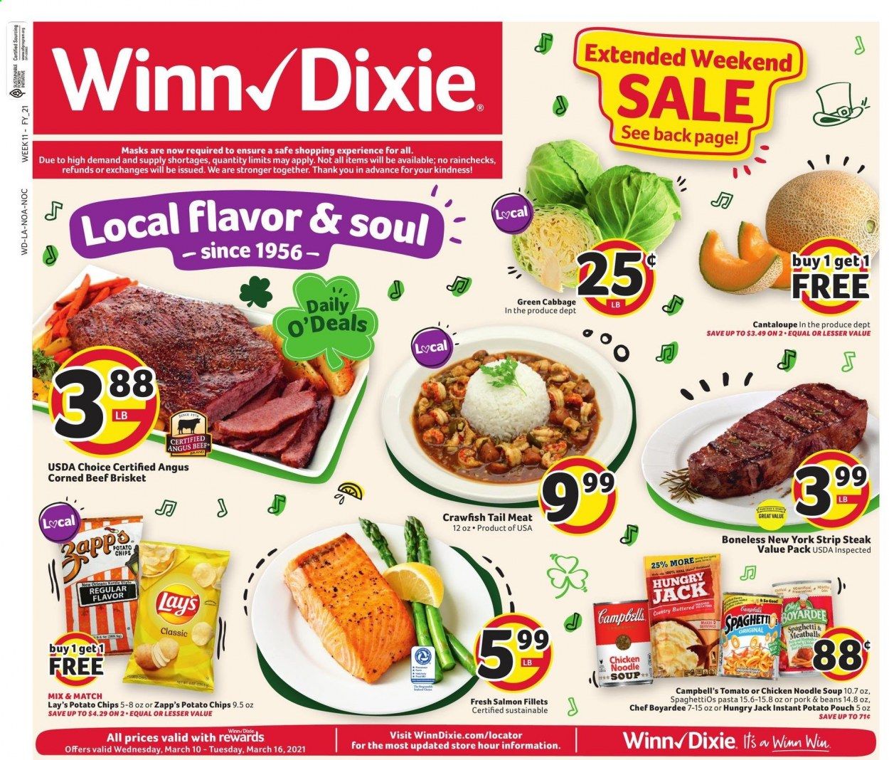 Winn Dixie (AL, FL, GA, LA, MS) Weekly Ad Flyer March 10 to March 16